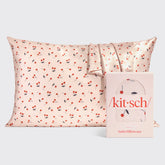 Satin Pillowcase in Cherry Print 2 Pack