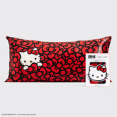 Kitsch x Hello Kitty Satin Pillowcase in Kitty Bathes in a Sea of Bows - King