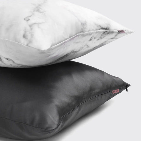 Satin Pillowcase in Charcoal 2 Pack