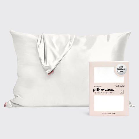 Satin Pillowcase in Ivory 2 Pack
