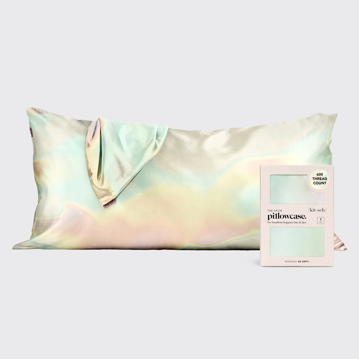 Satin Pillowcase in Aura King - 2 Packs
