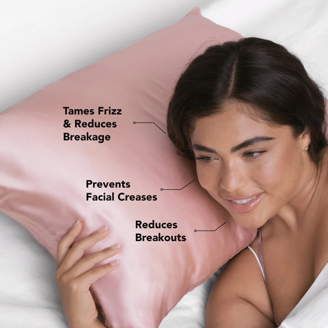 Satin Pillowcase in Blush 4 Pack