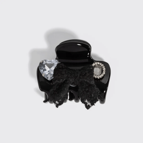 KitschPop™️ Cloud Clip & Charms in Vintage Black