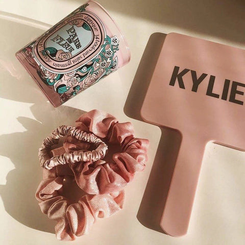 Satin Sleep Scrunchies - Blush
