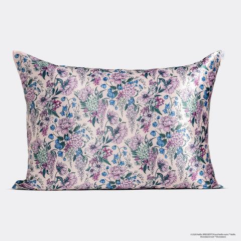 Bridgerton x Kitsch Satin Pillowcase in Wisteria 4 Pack