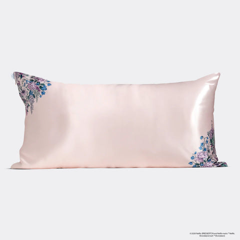 Bridgerton x Kitsch Satin Pillowcase in Wisteria 2 Pack - King