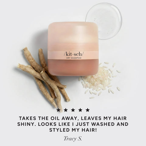 Light Volumizing Rice Protein Dry Shampoo with Puff