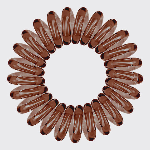 Brunette Spiral Hair Ties 8pc Set