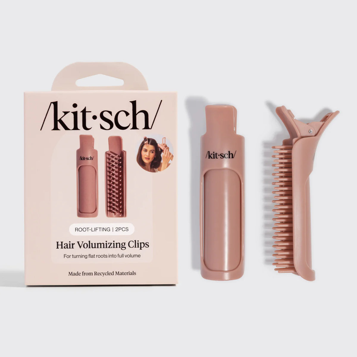Hair Volumizing Clips in Terracotta